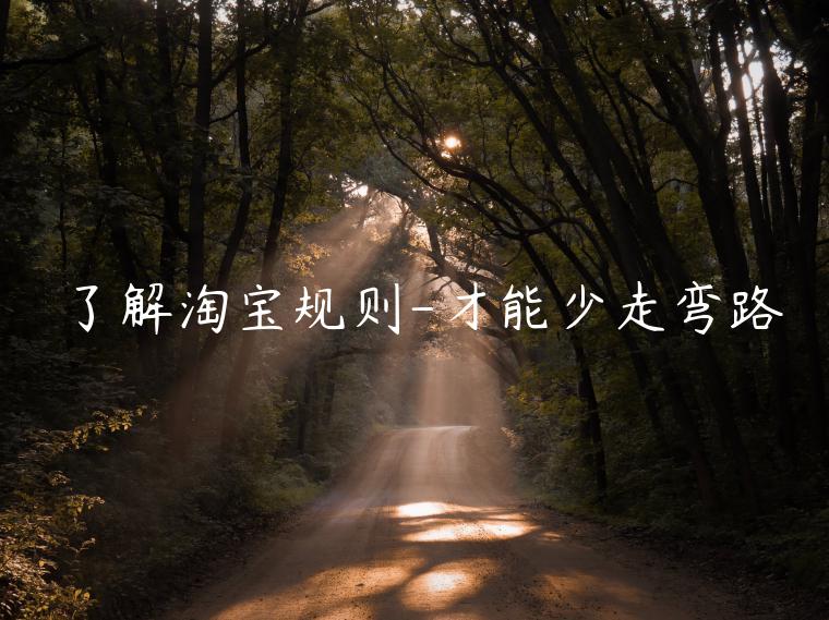 了解淘寶規(guī)則-才能少走彎路